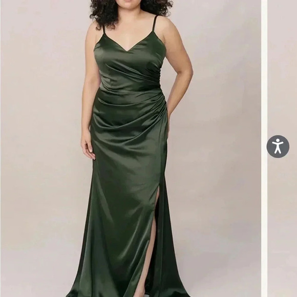 Revelry Copper Satin Rory Dress - Picture 8 of 10